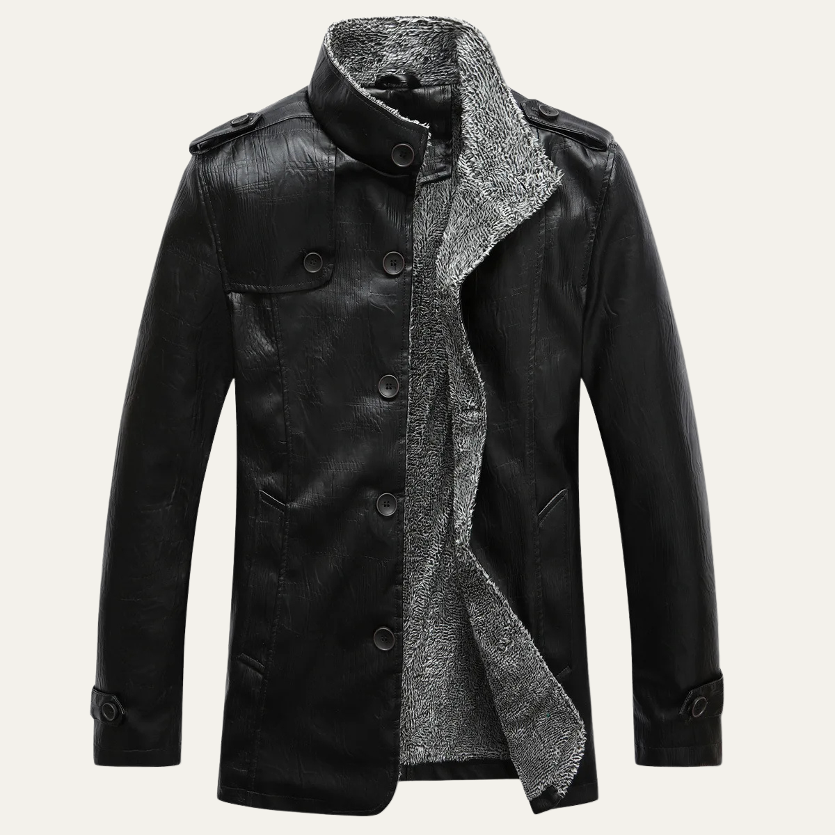 Cozy Men's Fleece Lined Zipper Jacket