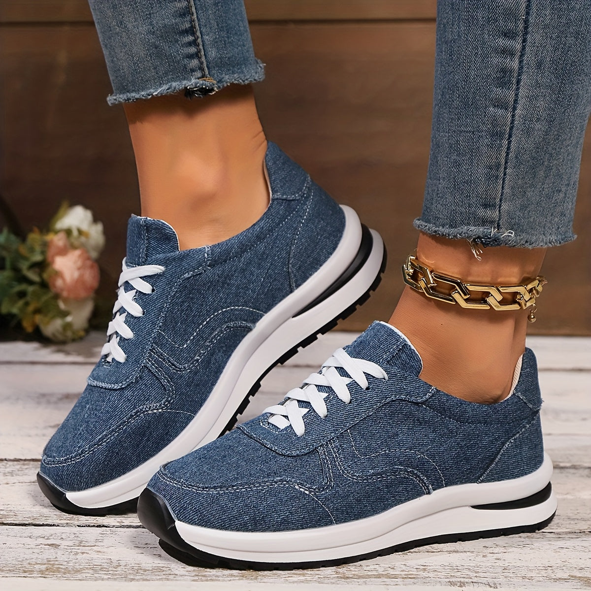 Comfortable Orthopedic Lace Up Sneakers for Daily Wear - Nocini