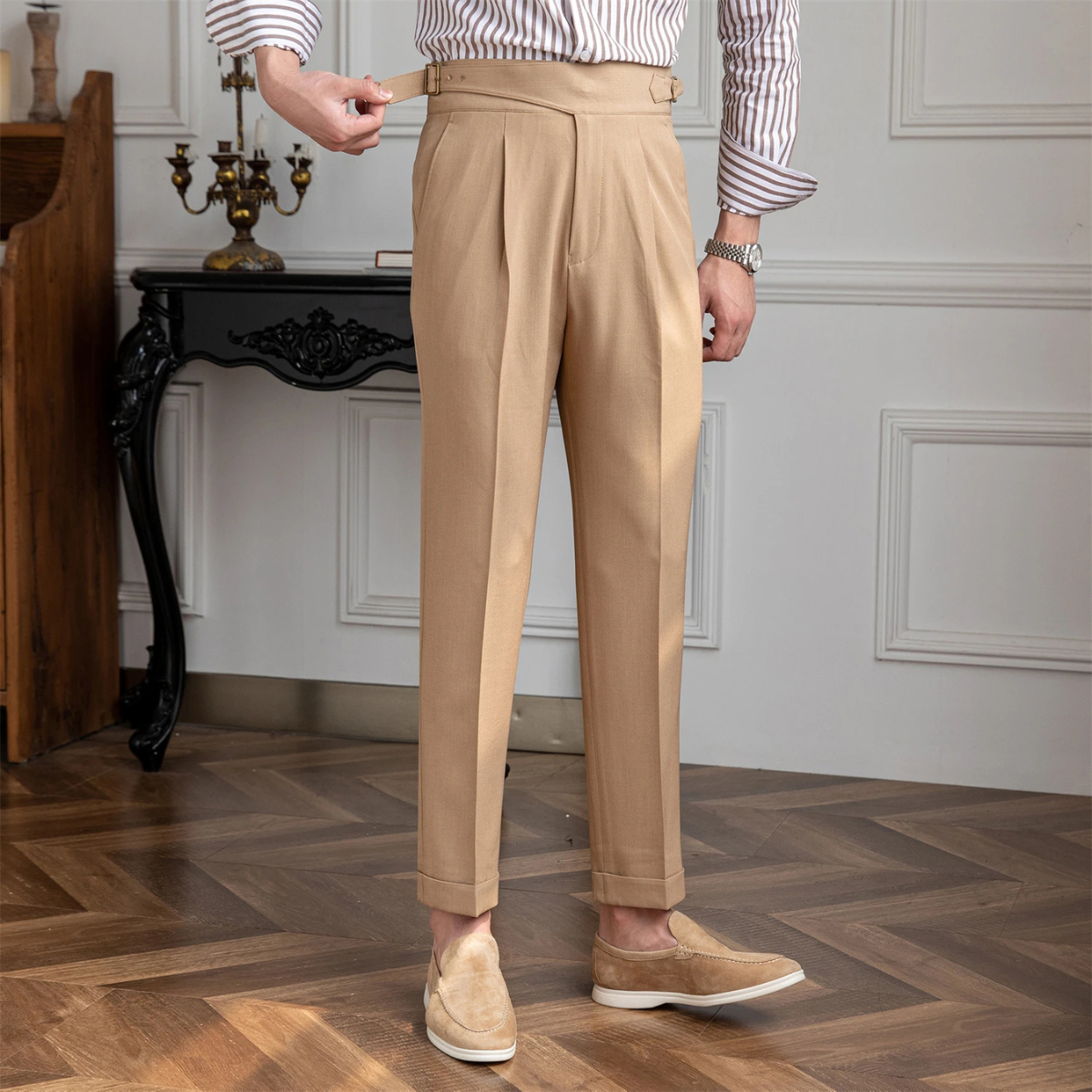 Classic Men's Formal Straight Leg Pants