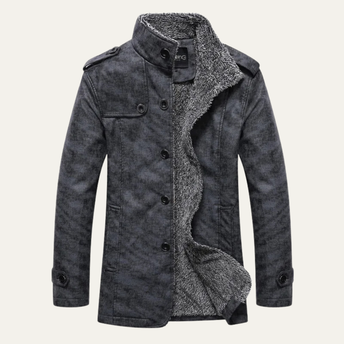 Cozy Men's Fleece Lined Zipper Jacket