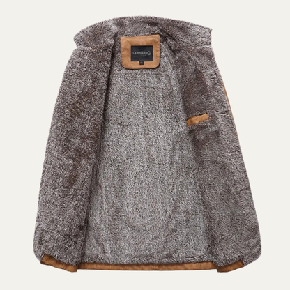 Cozy Men's Fleece Lined Zipper Jacket