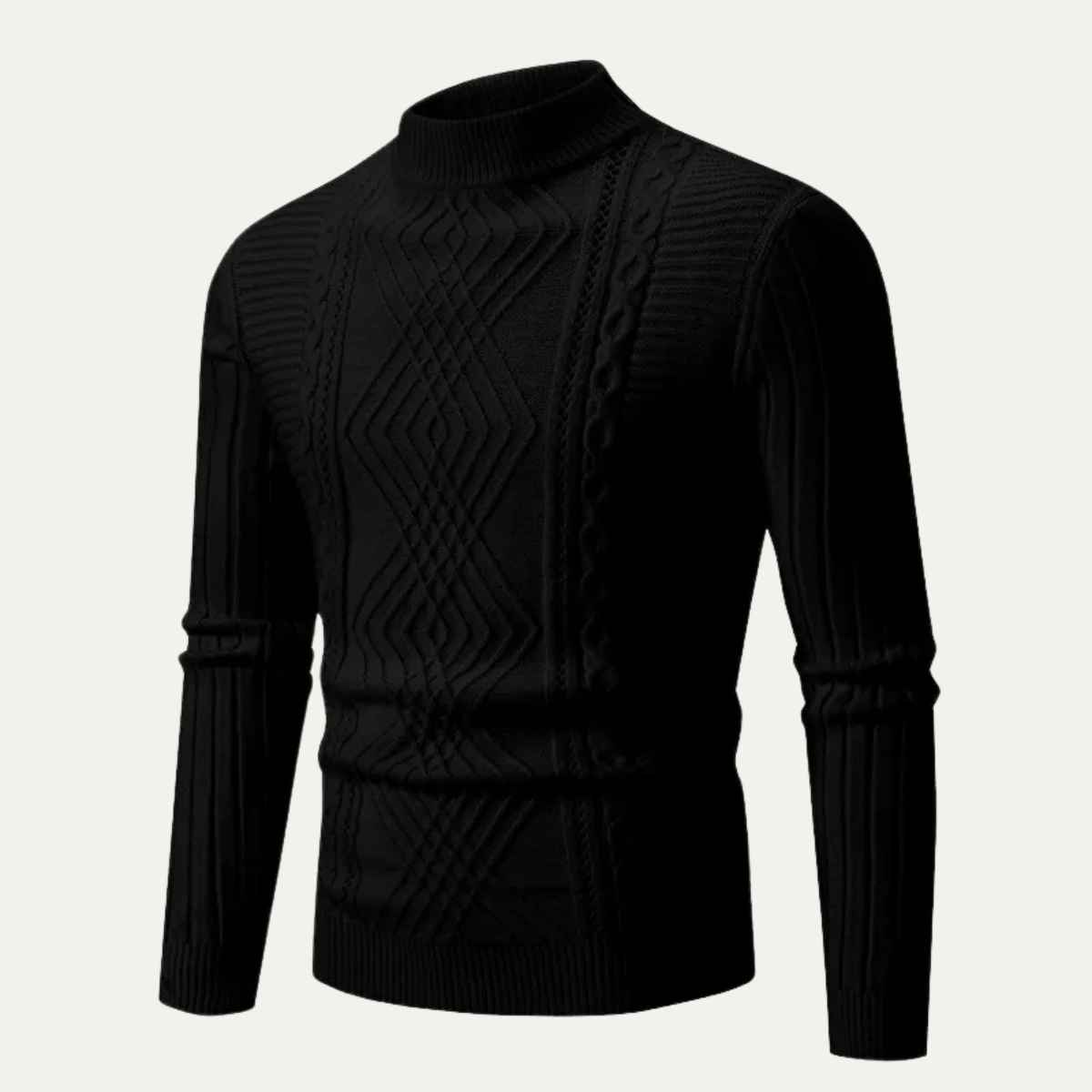 Men's Fine Knit Crew Neck Slim Fit Sweater
