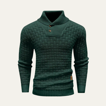 Classic Mens Thick Cable Knit Sweater