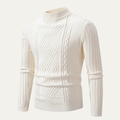 Men's Fine Knit Crew Neck Slim Fit Sweater
