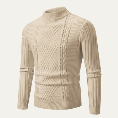 Men's Fine Knit Crew Neck Slim Fit Sweater