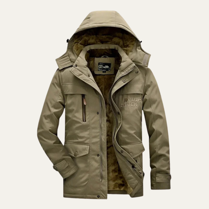 Warm Water Resistant Men's Fleece Hoodie Jacket