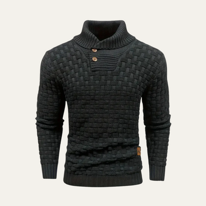 Classic Mens Thick Cable Knit Sweater