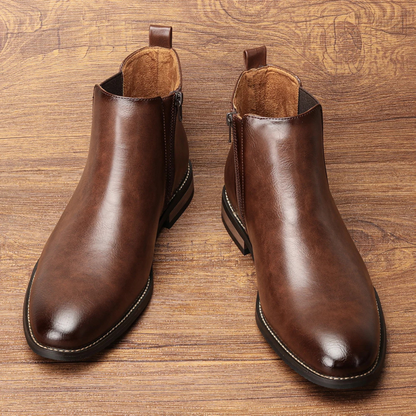 Stylish Men's Comfortable Leather Chelsea Boots