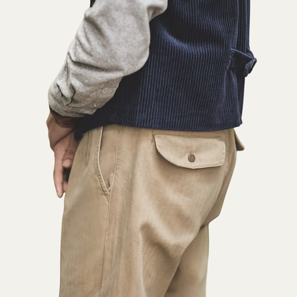Comfortable Men's Straight Leg Khaki Dress Pants