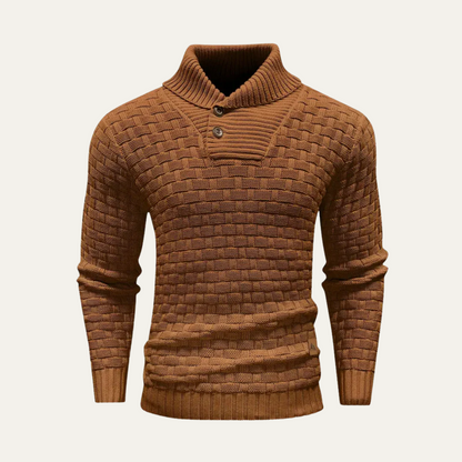 Classic Mens Thick Cable Knit Sweater