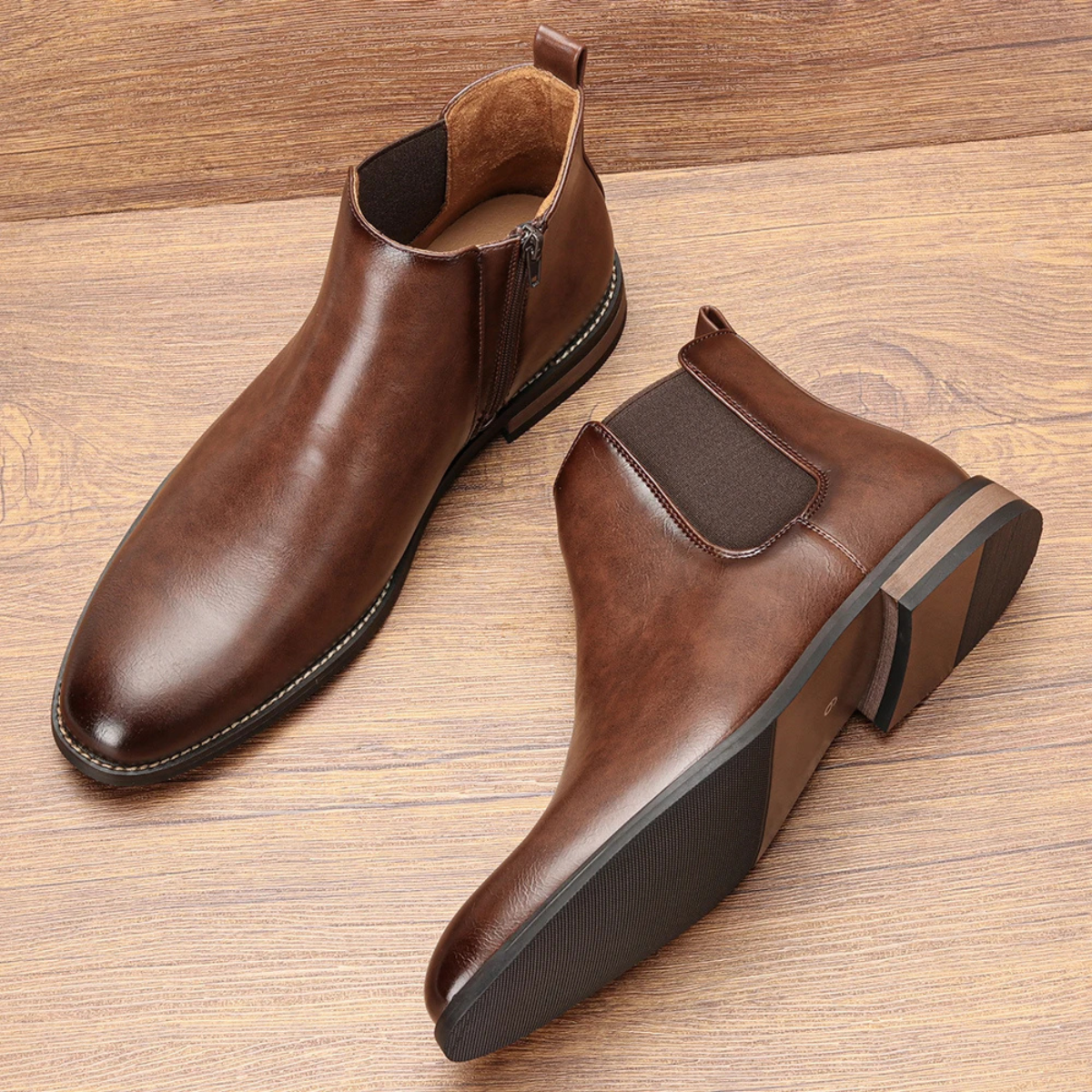 Stylish Men's Comfortable Leather Chelsea Boots