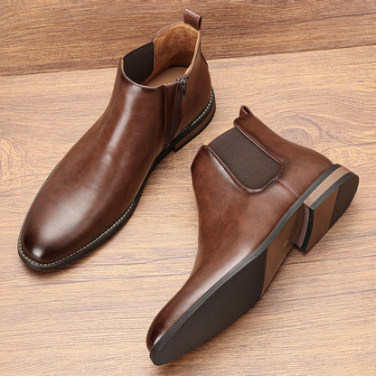 Stylish Men's Comfortable Leather Chelsea Boots