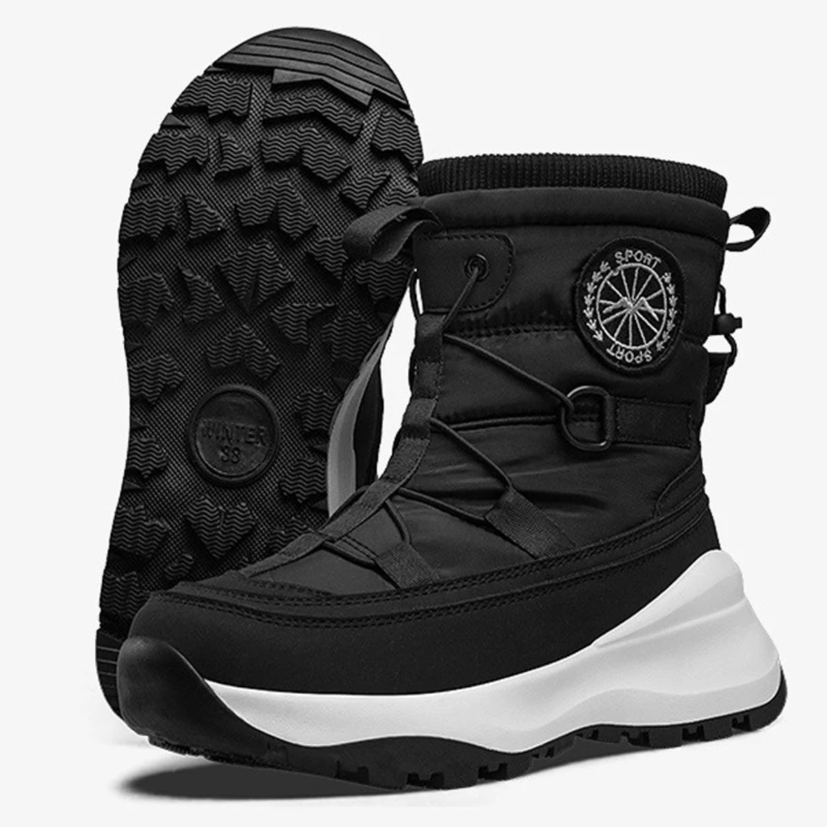 Warm Insulated Waterproof High Top Snow Boots for Men