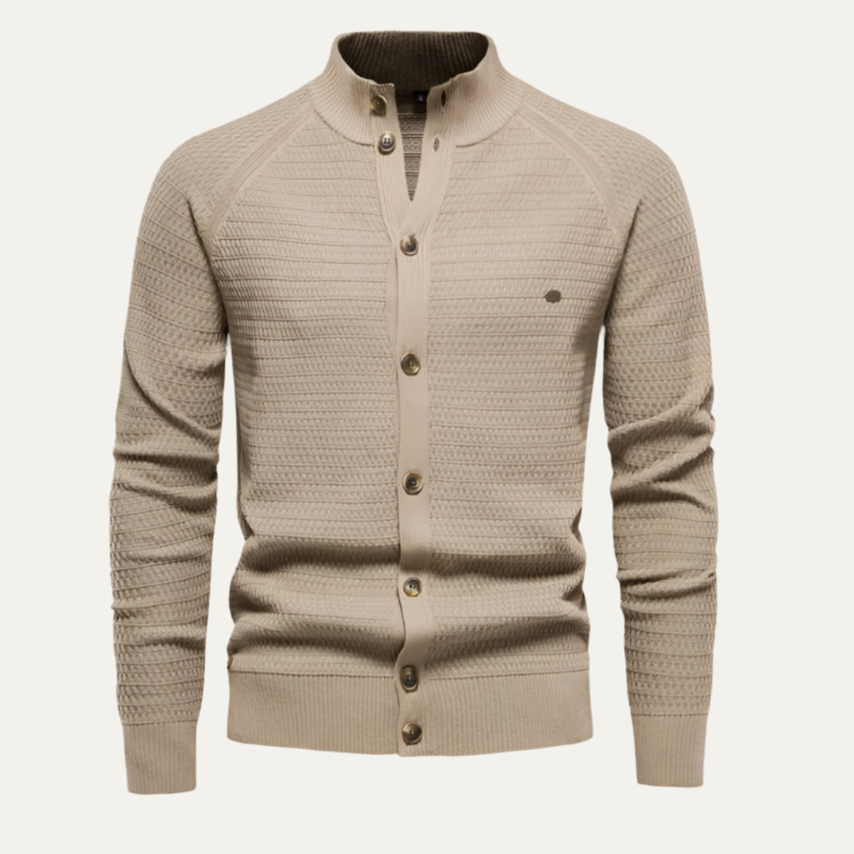 Luxury Pure Cashmere Mens Cardigan Sweater