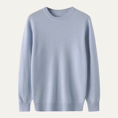 Cozy Mens Merino Wool Crew Neck Sweater
