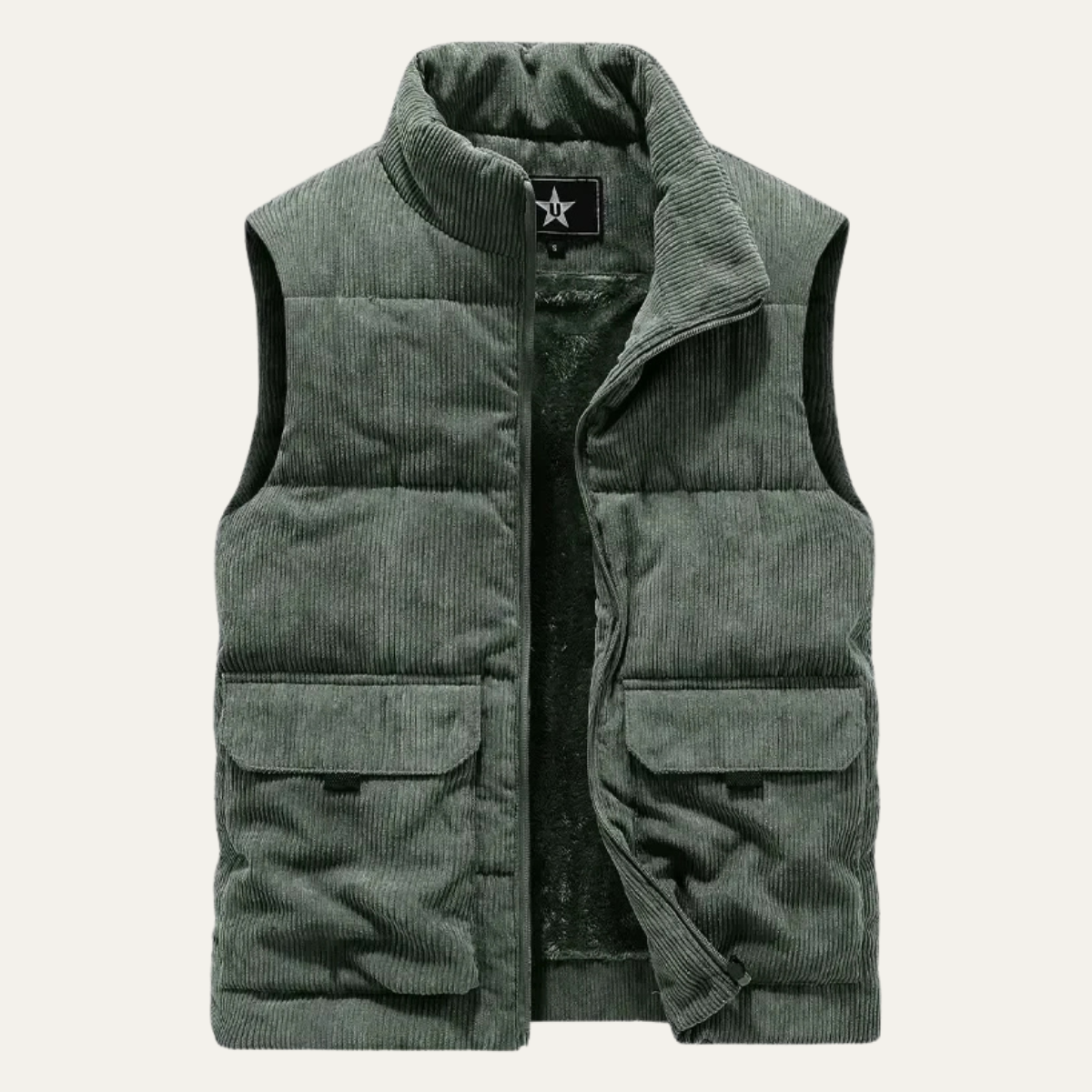 Warm Thick Quilted Sleeveless Winter Vest