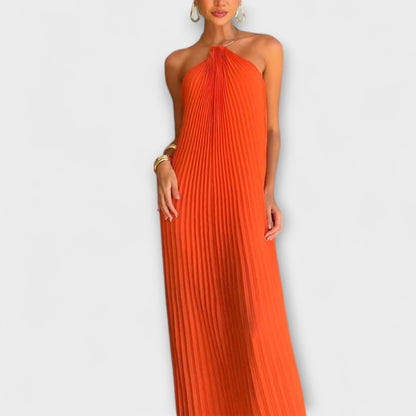 Elegant Ruffled Neck Dress for Any Event