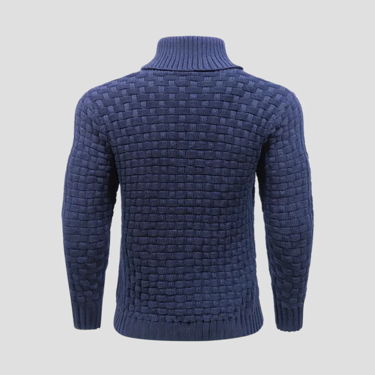 Thick Warm Crew Neck Button Sweater for Men
