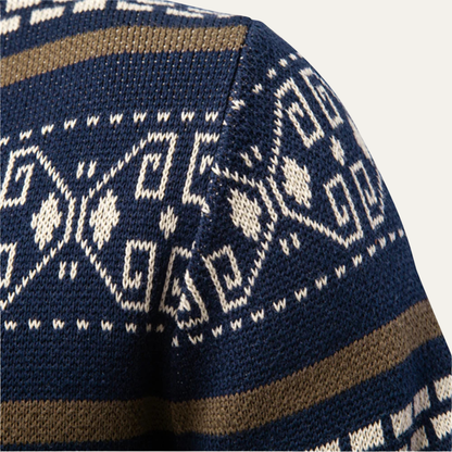 Classic Men's Knitted Zipper Sweater