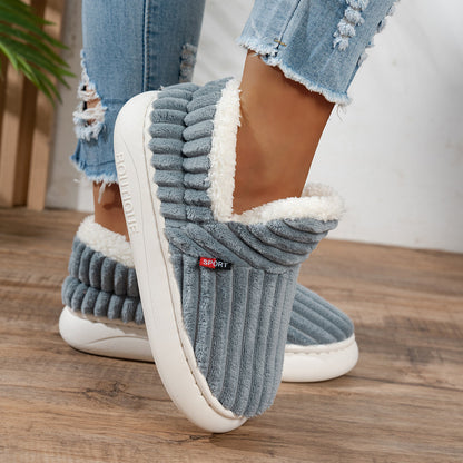 Warm Cozy Women's Slipper Shoes with Grip Soles