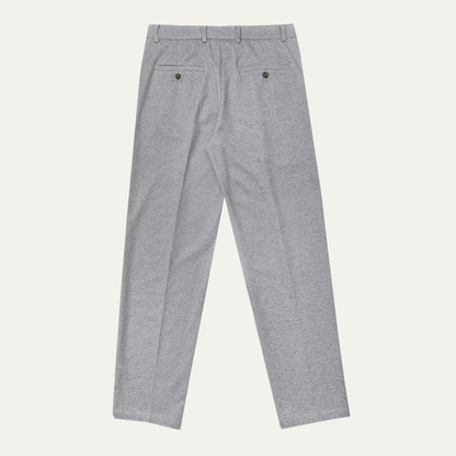 Classic Men's Grey Formal Pleated Trousers