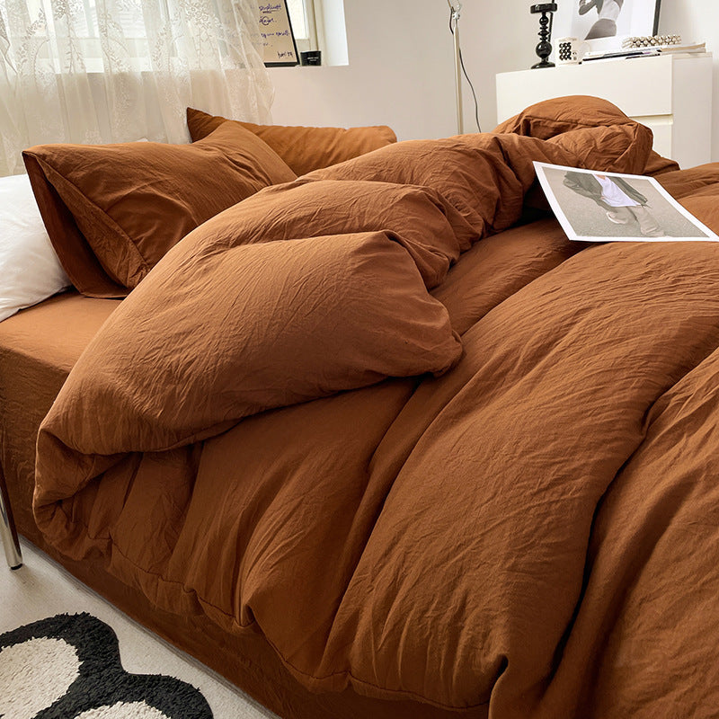 Minimalist Washed Cotton Bedding Set