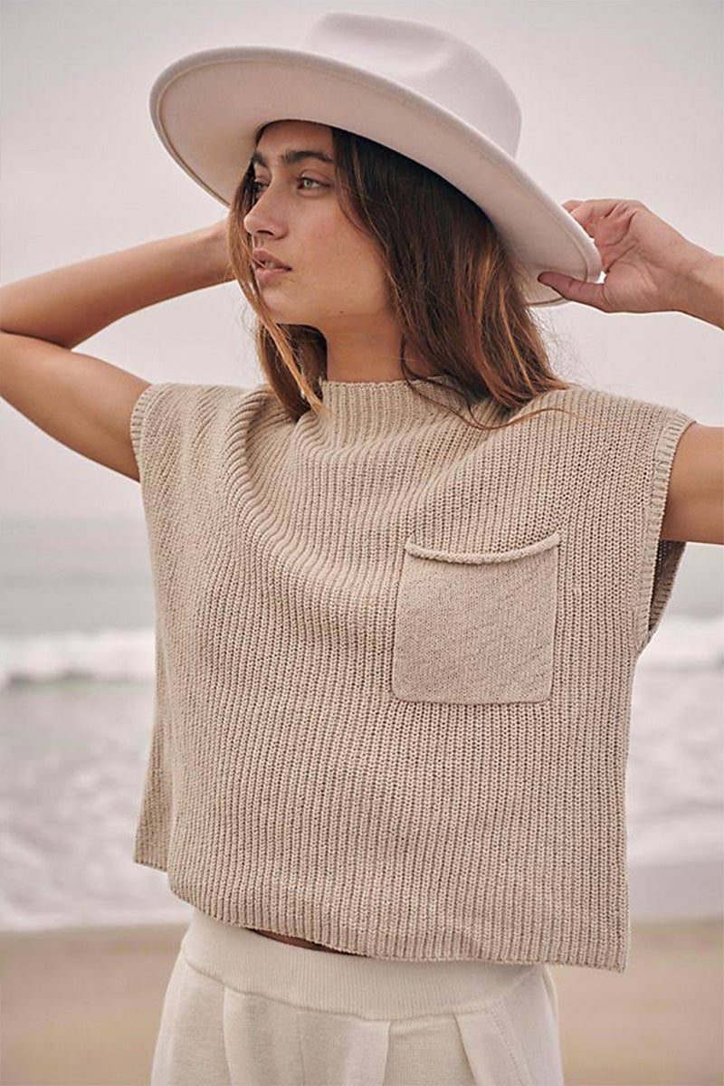 Women's Comfortable Tank Top with Soft Round Neck - Nocini