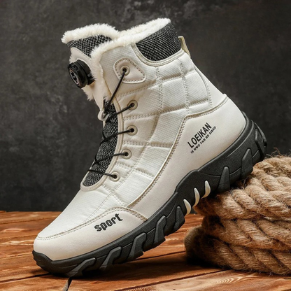 Insulated Water Resistant Men's Snow Boots with Grip Soles