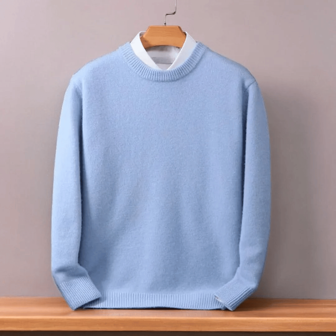 Men's Large Soft Wool Pullover Sweater