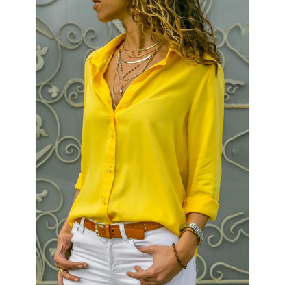 Elegant Ladies Lightweight Chiffon Shirt