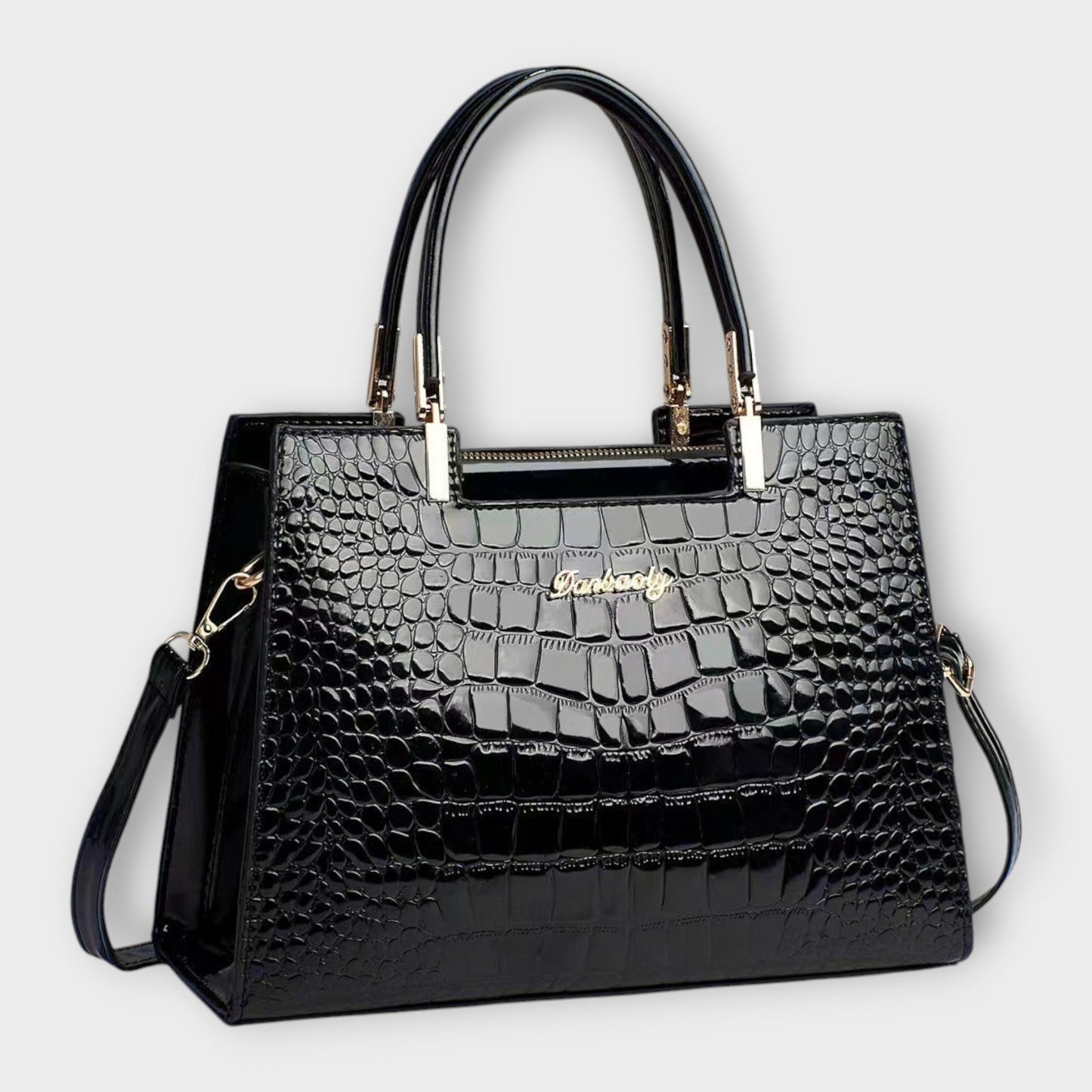 Shiny Alligator Print Tote Bag - Olytrend