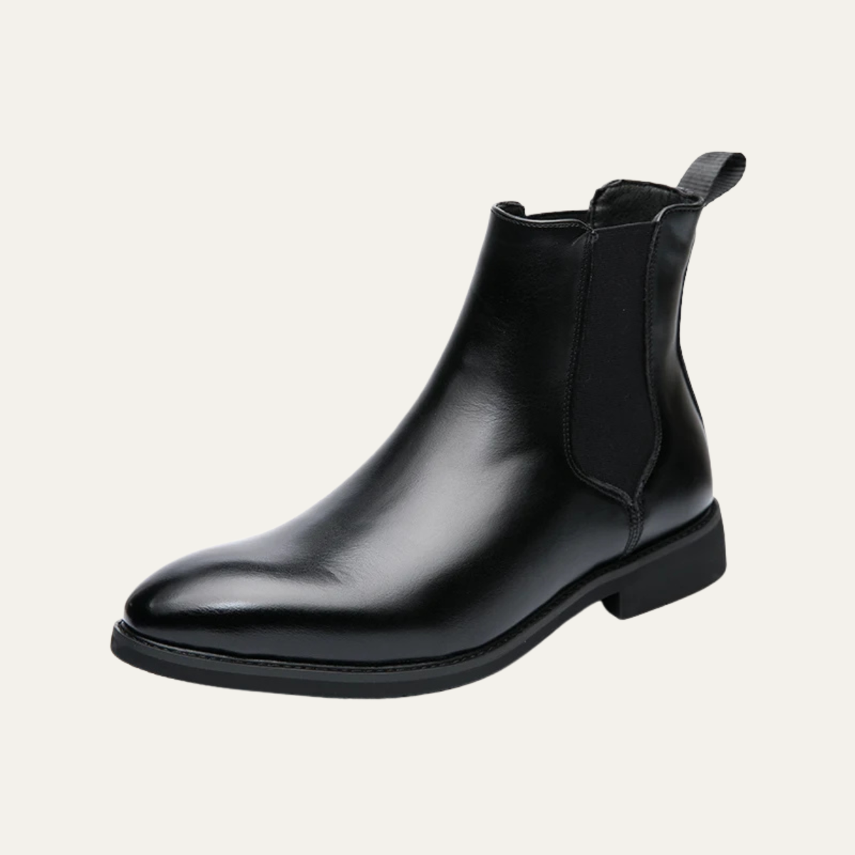 Classic Black Leather Chelsea Boots For Men - Nocini