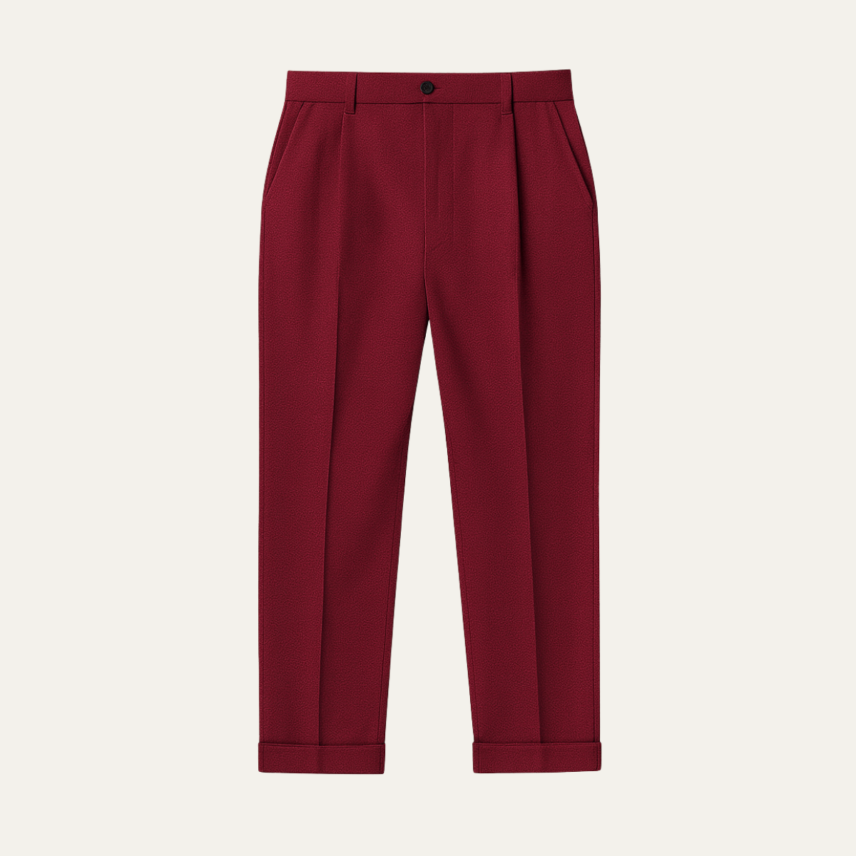 Stylish Men's Slim Fit Dress Pants - Red - Nocini