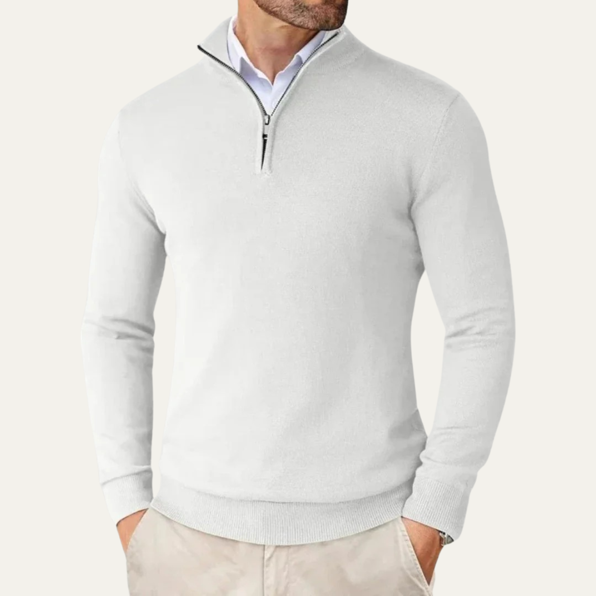 Relaxed Fit Men's Casual Knit Sweater