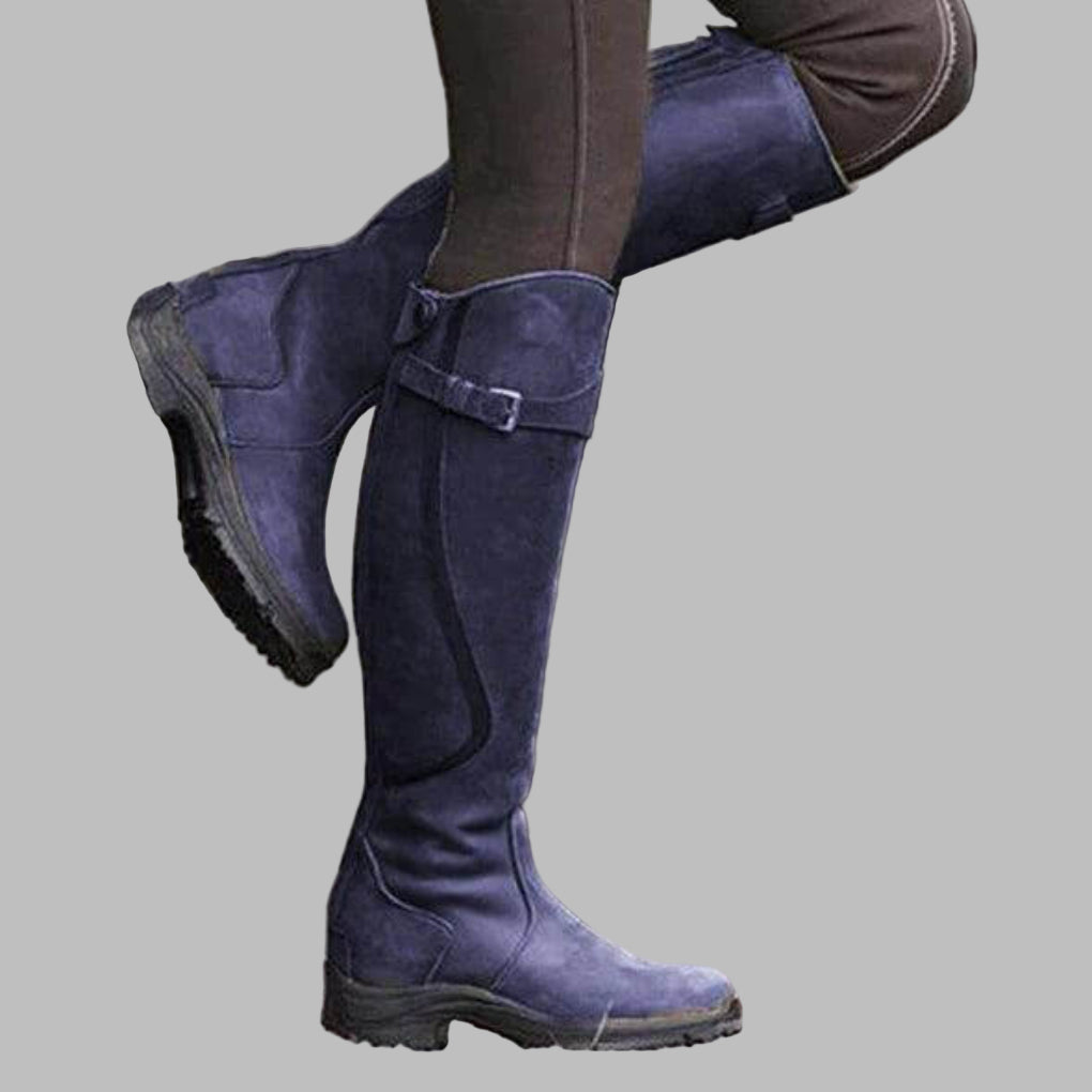 Caitlyn | Women’s Leather Hiking Boots with Strap Caliboot