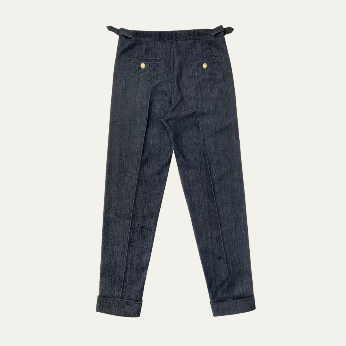 Classic Fit Straight Leg Dress Pants - Dark Blue