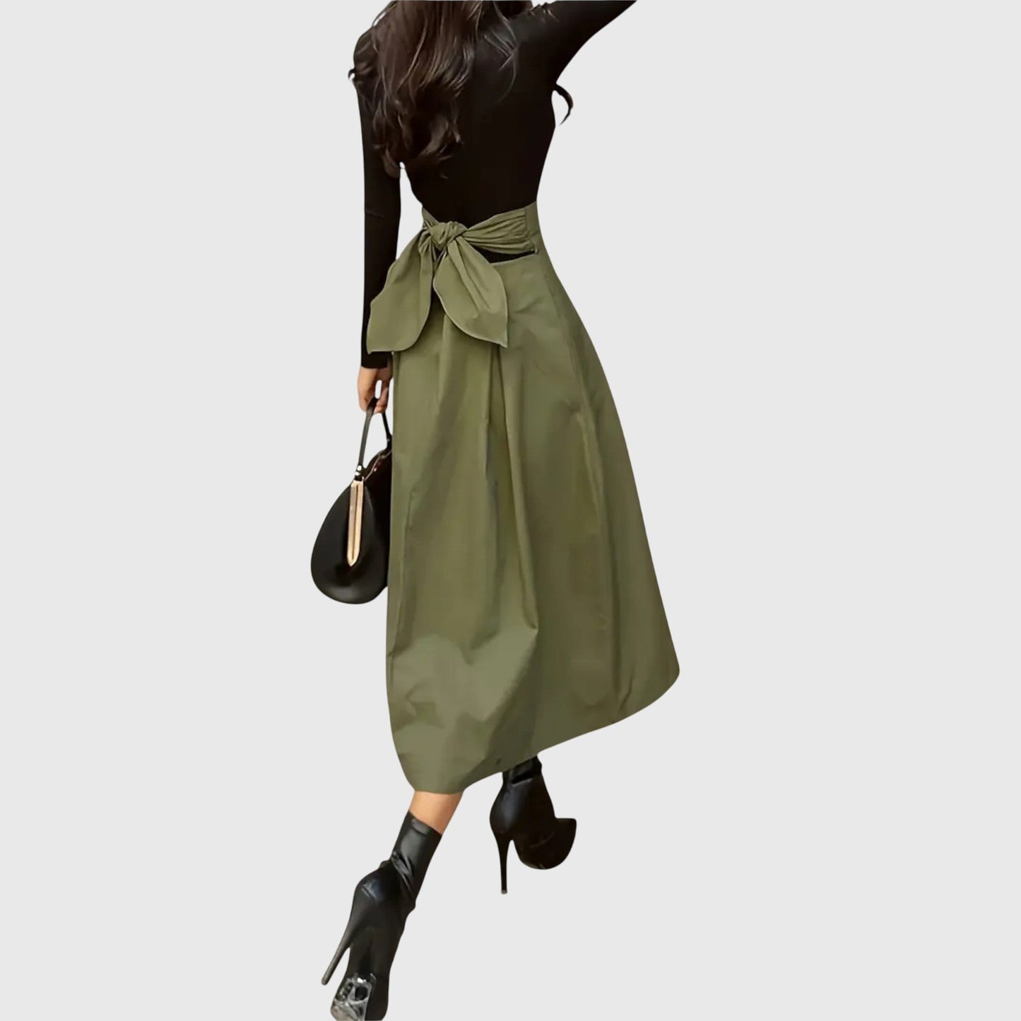 Elegant Casual Knee Length Skirt