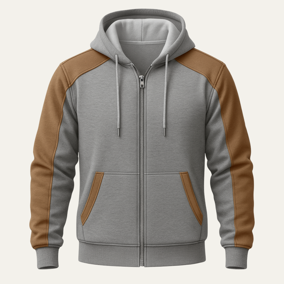 Men's Fashionable Zip Up Hoodie Jacket - Nocini