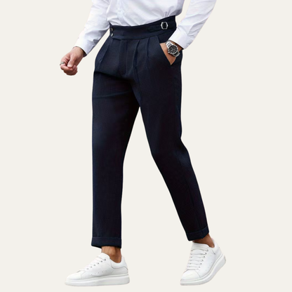 Slim Fit Men's Dress Pants Business Casual Trousers