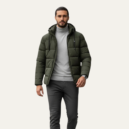 Thermal Insulated Men's Down Filled Puffer Jacket