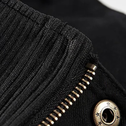 Warm Men's Insulated Parka Jacket with Multiple Pockets