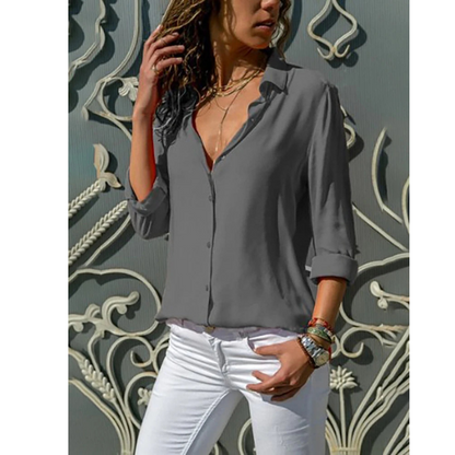Elegant Ladies Lightweight Chiffon Shirt