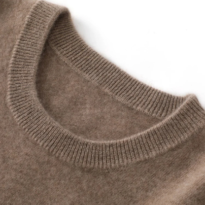 Warm Mens Merino Wool Crew Neck Sweater