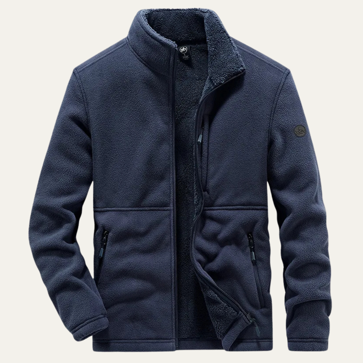 Warm Mens Fleece Zip Up Winter Coat