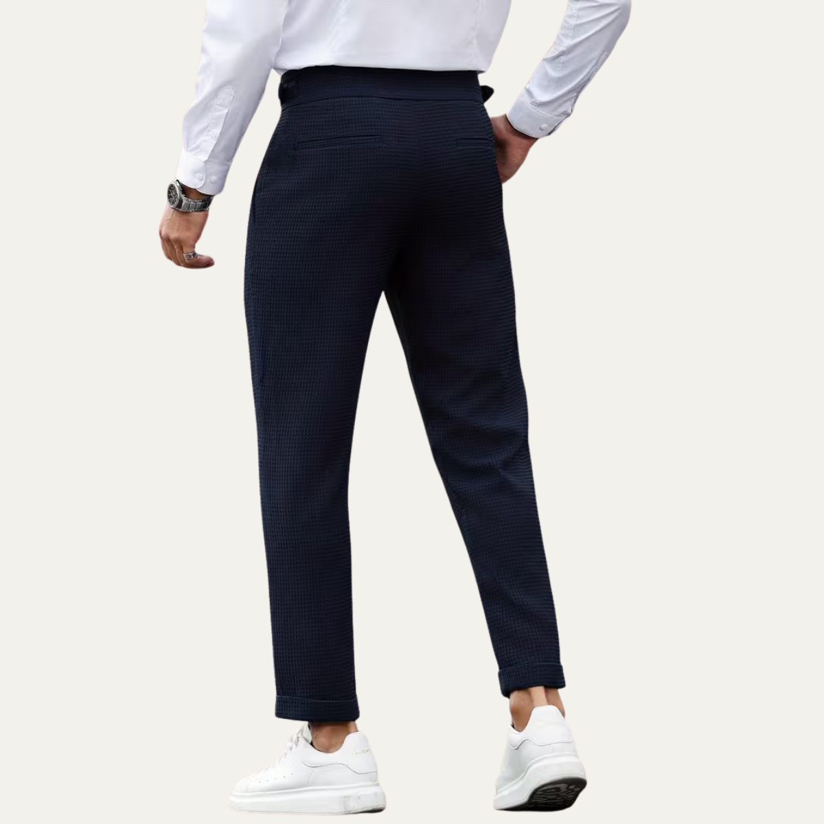 Slim Fit Men's Dress Pants Business Casual Trousers