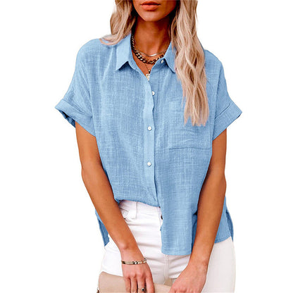Soft Breathable Women's Cotton Blouse