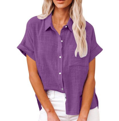 Soft Breathable Women's Cotton Blouse