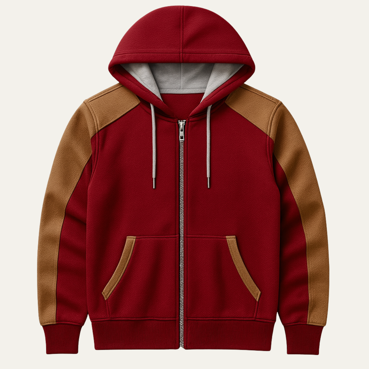 Stylish Colorblock Zip Hoodie Jacket for Men - Nocini