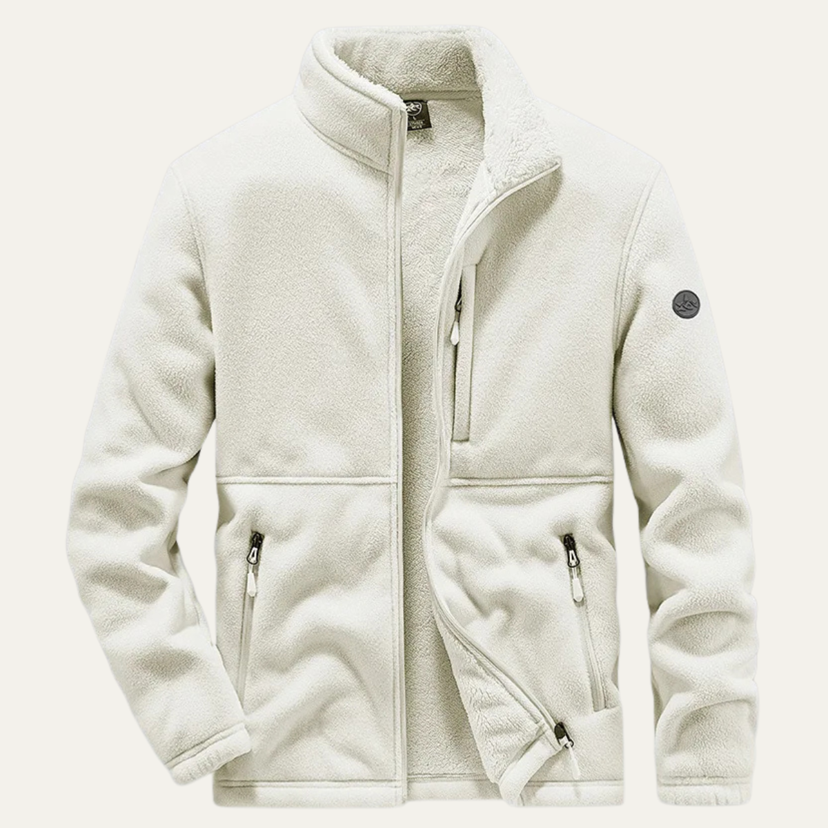 Warm Mens Fleece Zip Up Winter Coat - Nocini
