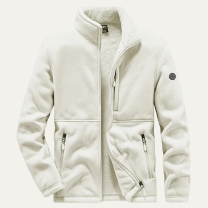 Warm Mens Fleece Zip Up Winter Coat - Nocini